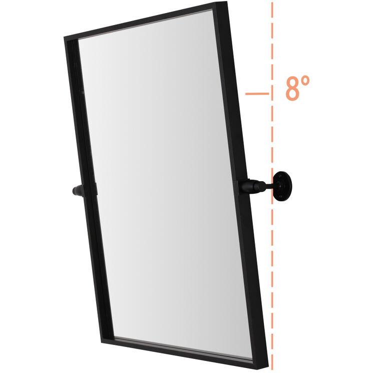 Everly 24 X 20 inch Black Mirror