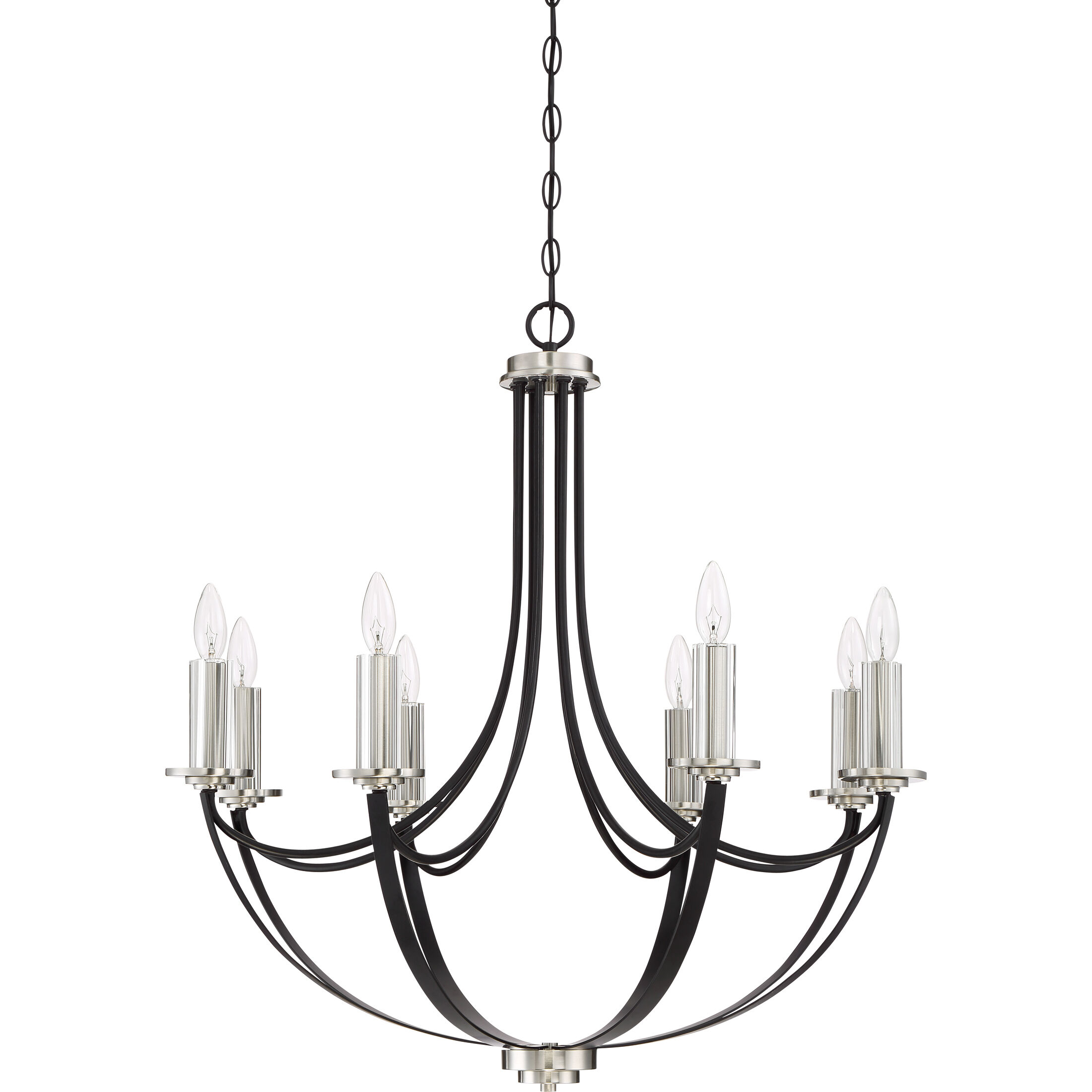 Alana 8 Light 30 inch Mystic Black Chandelier Ceiling Light