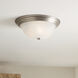 Independence 3 Light 15 inch Brushed Nickel Flush Mount Light Ceiling Light