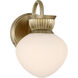 Melbourne 1 Light 6 inch Noble Brass Wall Sconce Wall Light