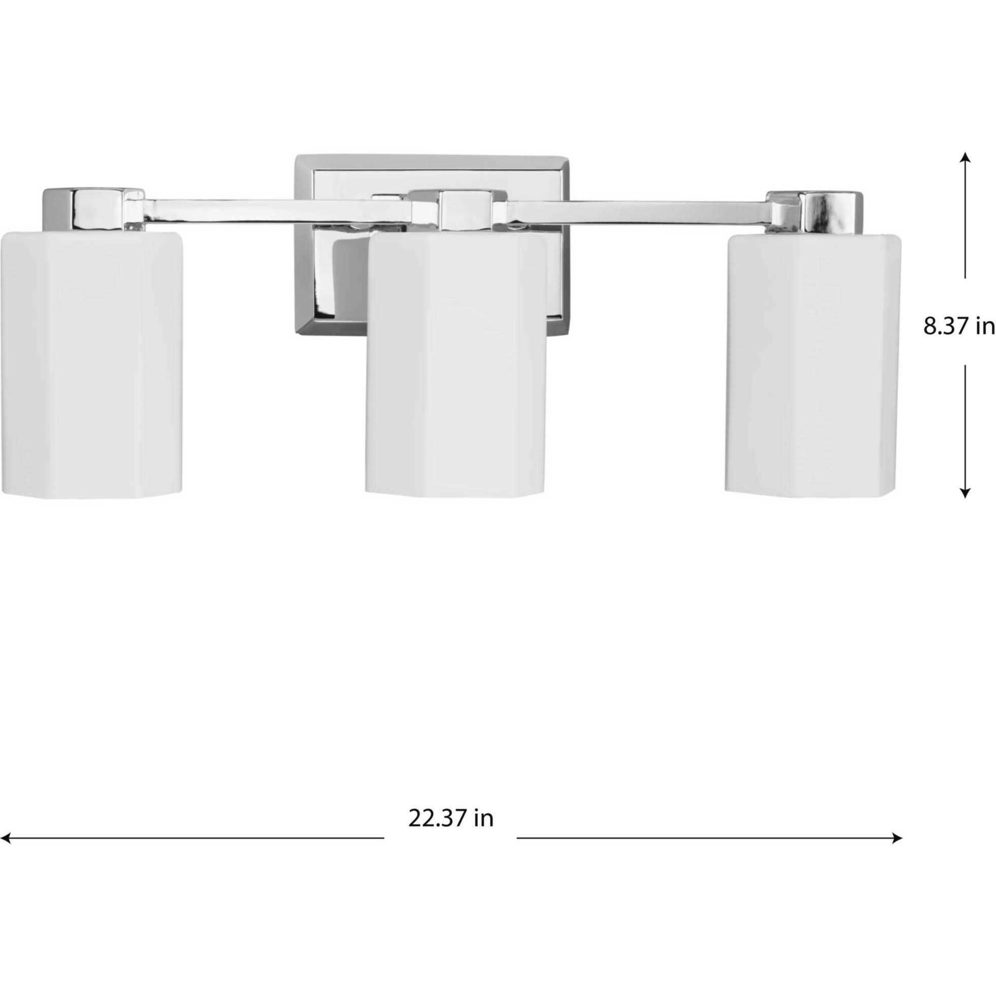 Estrada 3 Light 22.37 inch Polished Chrome Bathroom Vanity Light Wall Light