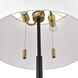 Hodges 62 inch 60.00 watt Matte Black and Aged Brass Floor Lamp Portable Light