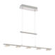 Santiago 5 Light 34 inch Nickel-Matte Linear Pendant Ceiling Light