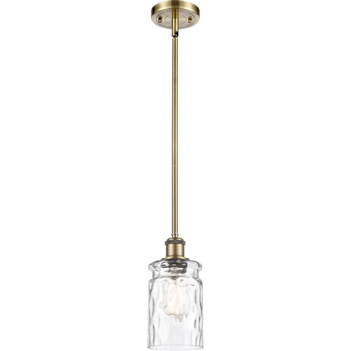 Ballston Candor LED 4.75 inch Antique Brass Pendant Ceiling Light, Ballston