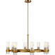 C&M by Chapman & Myers Geneva 8 Light 33.00 inch Chandelier