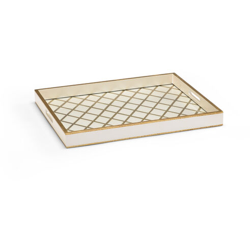 Chelsea House Hand Decorated/Gold Accents Tray