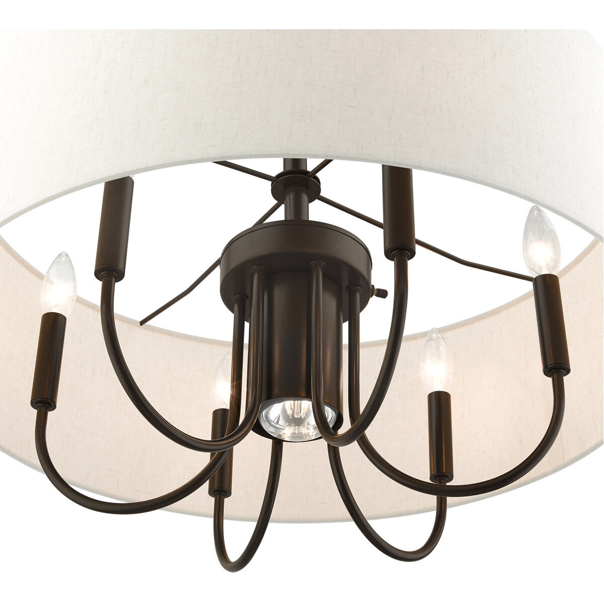 Blossom 7 Light 24 inch English Bronze Pendant Chandelier Ceiling Light