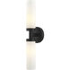 Aero 2 Light 18 inch Black ADA Vanity Sconce Wall Light