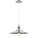 Bulstrode's Workshop 1 Light 12 inch Chrome Pendant Ceiling Light in Chrome and Chrome