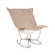 Puff Titanium Frame with Bella Sand Scroll Rocker with Cover