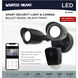 Starfish LED 8.46 inch Black Outdoor Security Light