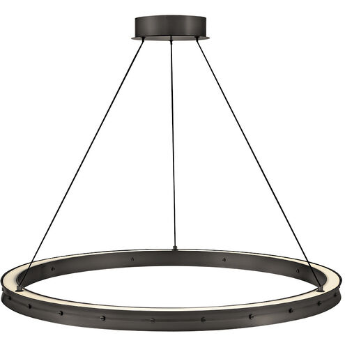 Althea LED 38 inch Satin Black Chandelier Ceiling Light