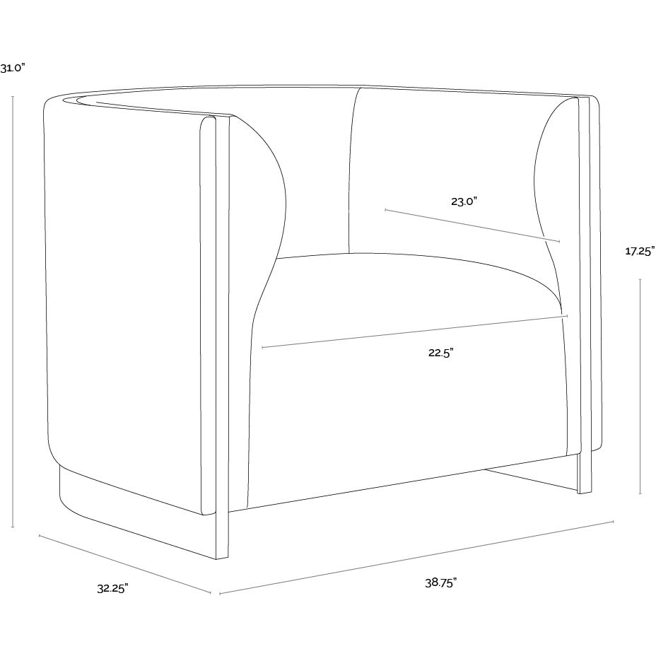 Larron Abbington Black / Hobbes Night Armchair