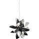 Blossom 6 Light 16 inch Matte Black with Matte White Pendant Ceiling Light