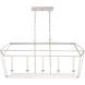 Aviary 5 Light 42 inch Polished Nickel Island Chandelier Ceiling Light