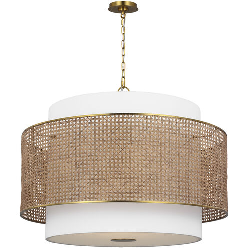 kate spade new york Sawyer 4 Light 32 inch Blonde Rattan Pendant Ceiling Light