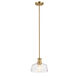 Notting Hill 1 Light 10 inch Painted Natural Brass Pendant Ceiling Light