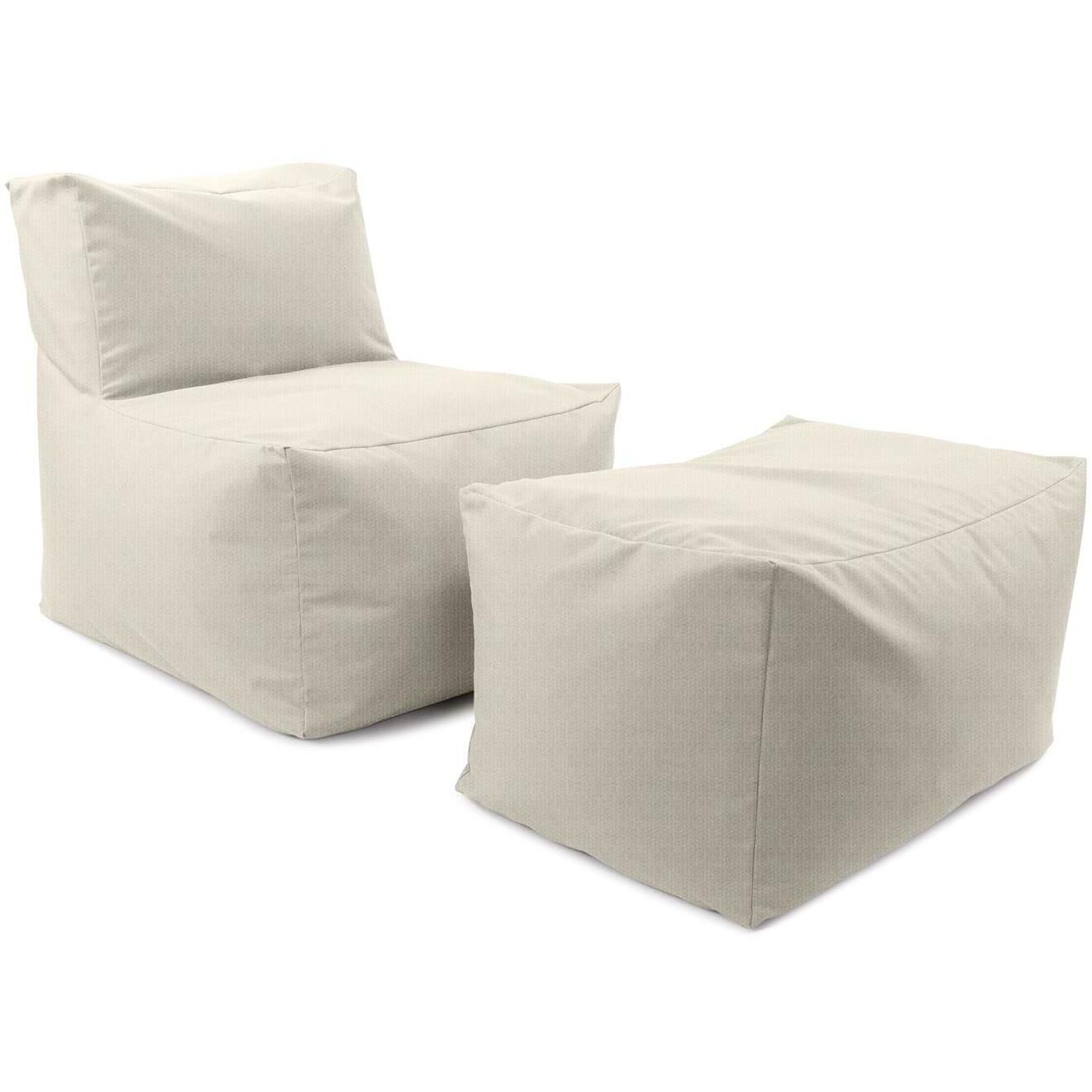 Driftwood 18.25 inch Natural Outdoor Pouf Bench