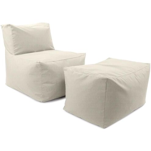 Driftwood 18.25 inch Natural Outdoor Pouf Bench