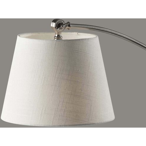 York 56 inch 100.00 watt Brushed Steel Floor Lamp Portable Light