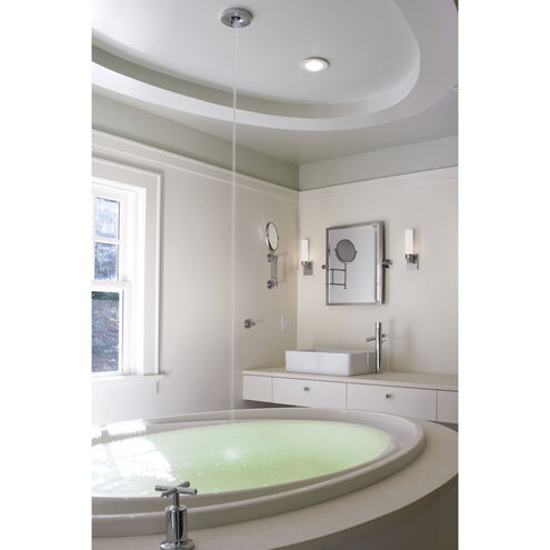 Alex Sconce Wall Light in Chrome, Splashed Opal