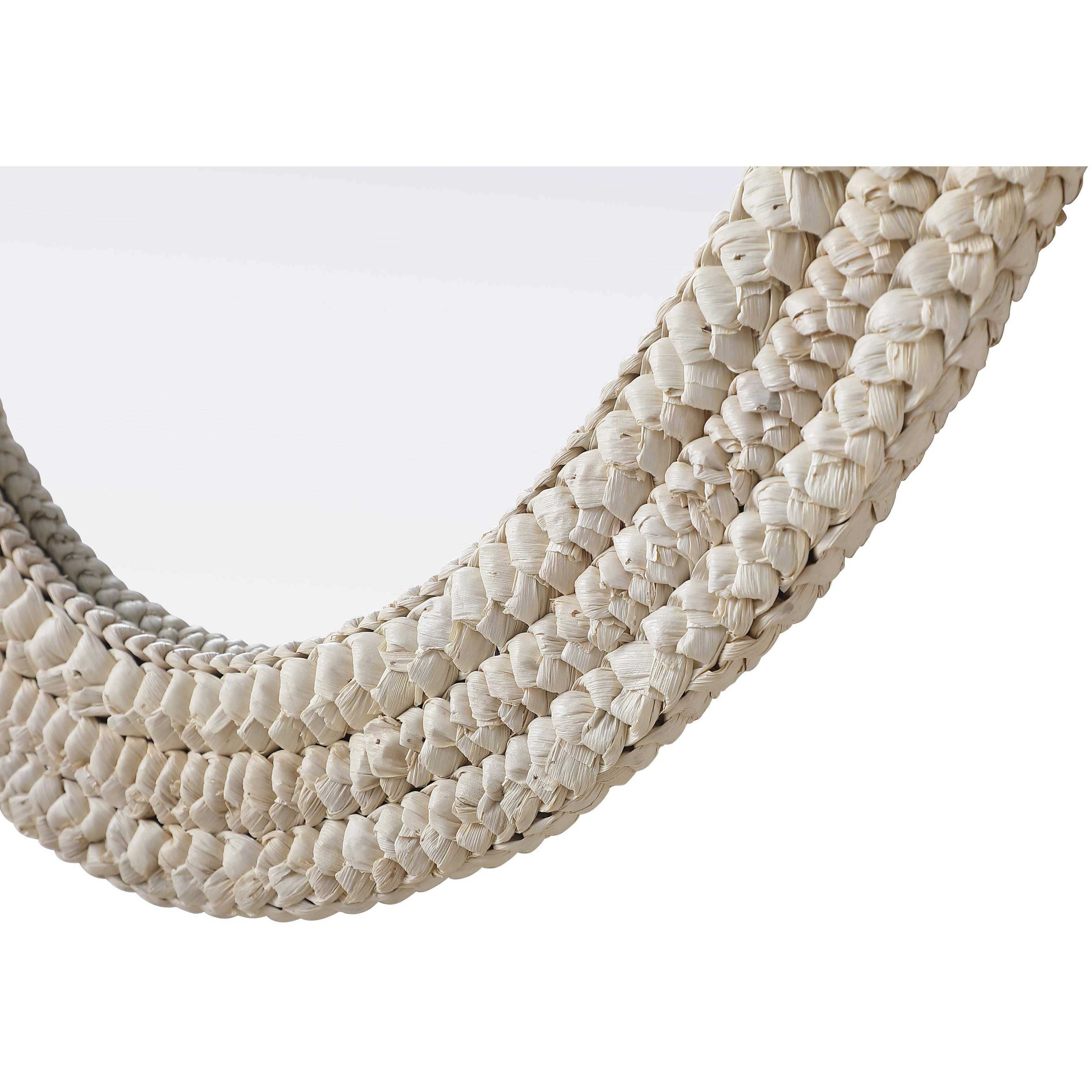 Marlowe 36 X 24 inch Linen White Mirror