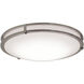 Carlisle LED 12 inch Satin Nickel Flush Mount Ceiling Light