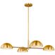 Christiane Lemieux Balleroy 4 Light 36.63 inch Burnished Brass Chandelier Ceiling Light