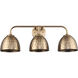 Shepard Vanity Wall Light in Modern Brass