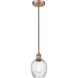 Edison Salina 1 Light 5 inch Antique Copper Mini Pendant Ceiling Light