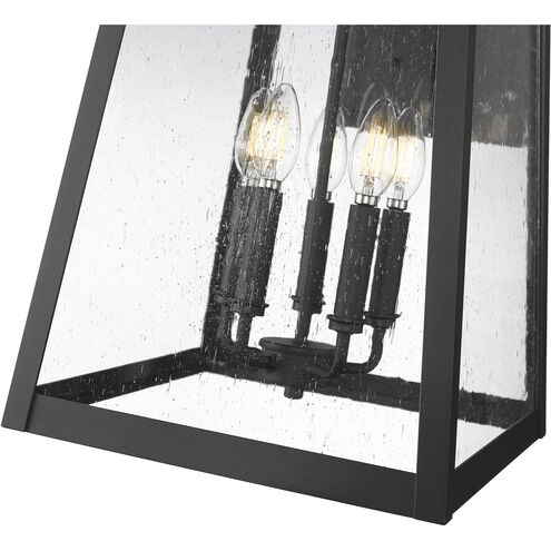 Rainer Outdoor Wall Light in Black, G9