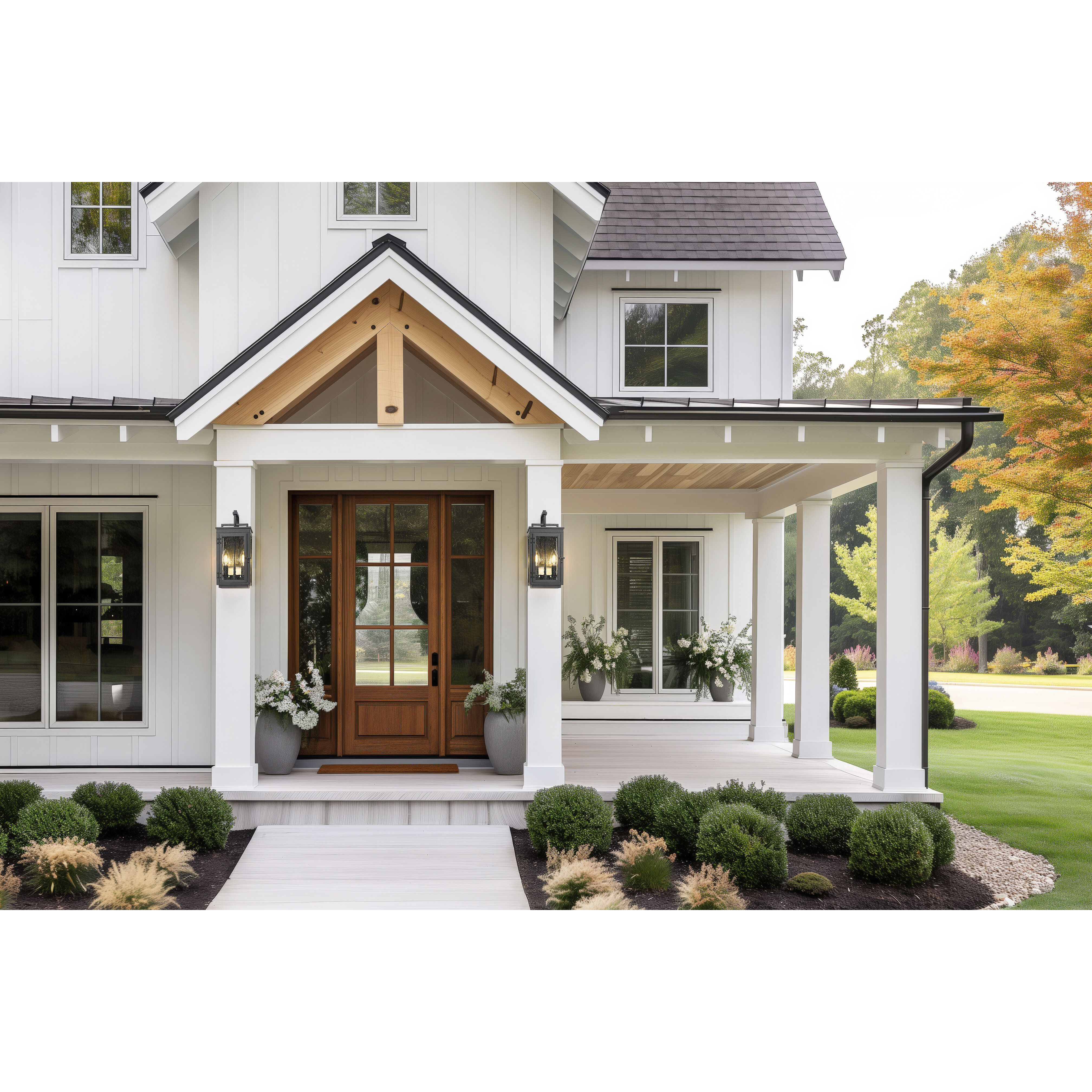 Hartwell 2 Light 13.75 inch Sand Black Outdoor Wall Light