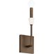 Montclair 1 Light 3.5 inch Forged Bronze and White ADA Wall Sconce Wall Light