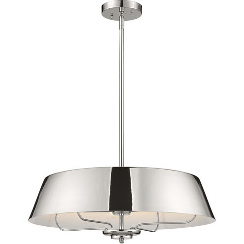 Luella 4 Light 22 inch Polished Nickel Pendant Ceiling Light