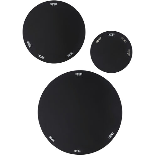 Dansk 24 X 24 inch Textured Matte Black Wall Mirror