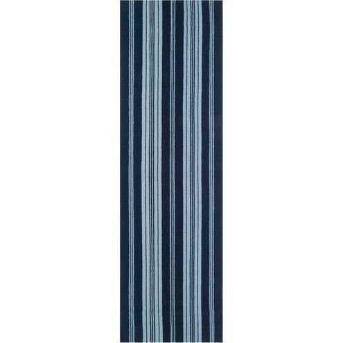 Farmhouse Stripes 36 X 24 inch Light Gray, Ink Rug