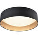 Rosata LED 20 inch Black Indoor Flushmount Ceiling Light