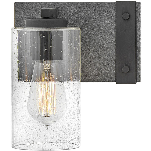 Sawyer LED 31 inch Aged Zinc with Distressed Black Vanity Light Wall Light