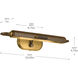 Caillier 26 watt 23.25 inch Lacquered Bronze Picture Light Wall Light