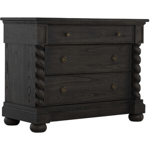 Burkhardt Cerused White / Dark Antique Bronze Chest