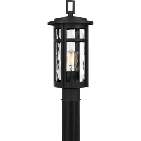 Uma 1 Light 17.25 inch Matte Black Outdoor Post Lantern, Large