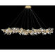 Foret 15 Light 71 inch Gold Pendant Ceiling Light