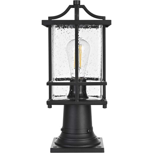 Miller 1 Light 16 inch Black Outdoor Post Light