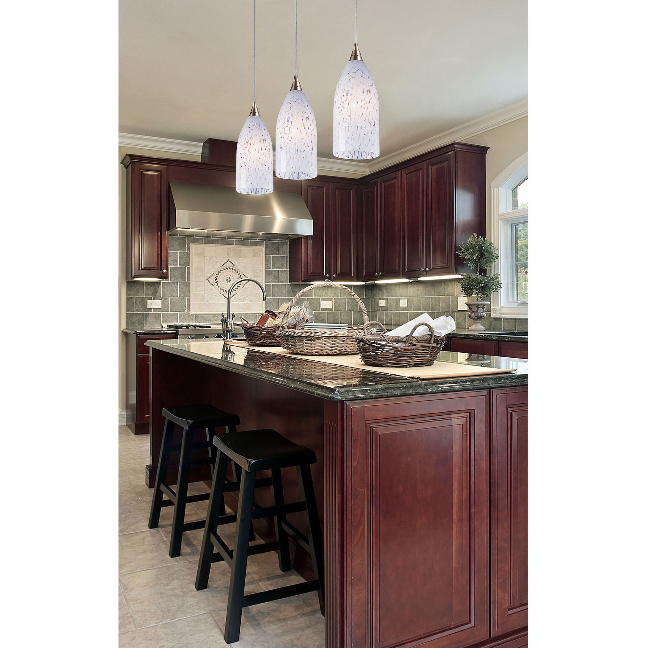 Verona 1 Light 5 inch Satin Nickel Mini Pendant Ceiling Light