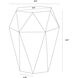 Constance 22 X 18 inch Grey Outdoor End Table