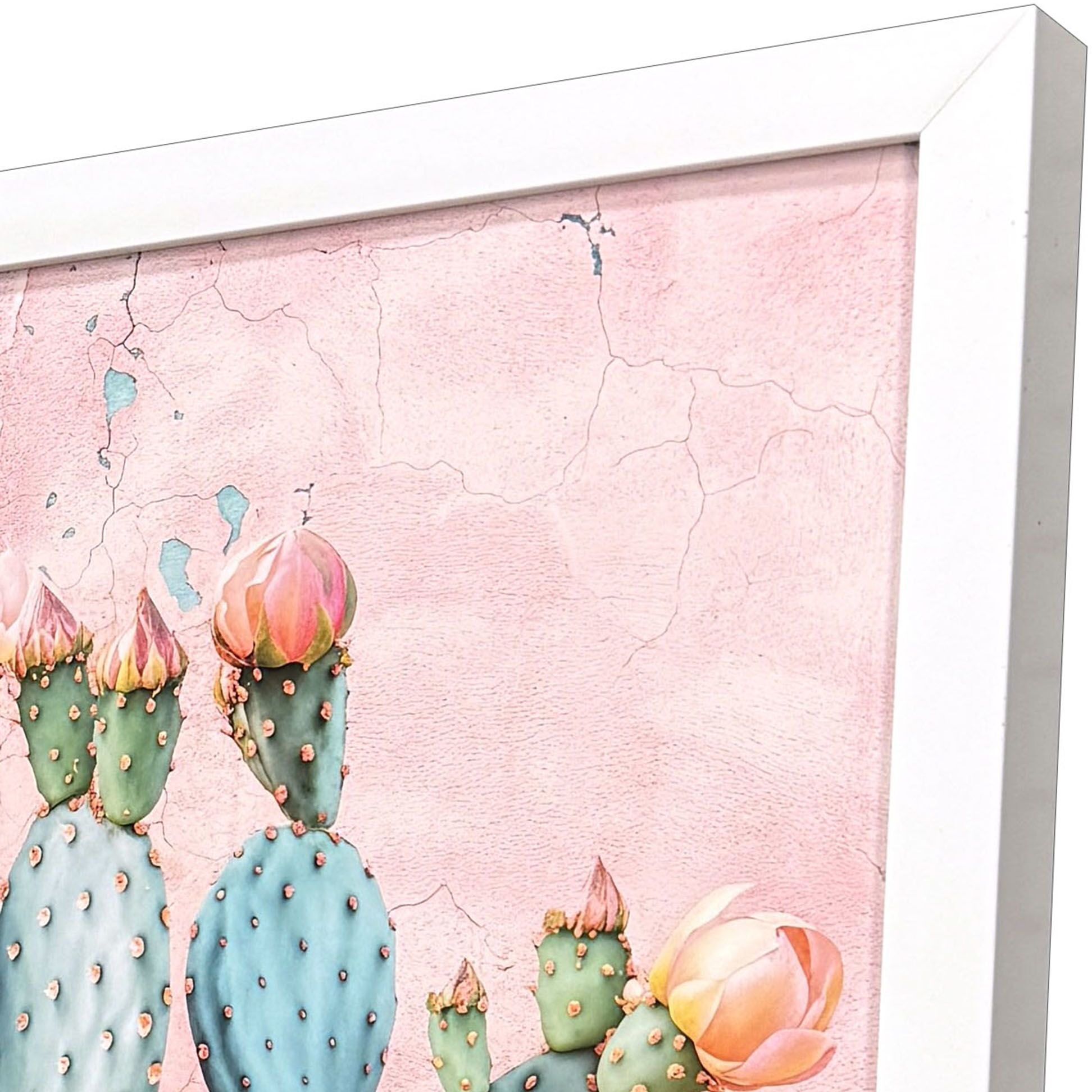 Blush Botanicals Pink and Turquoise and Green Framed Art, Propac