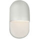 Ambiance Collection - Capsule LED 10 inch Matte White Outdoor Wall Sconce, Form+Finish+Function