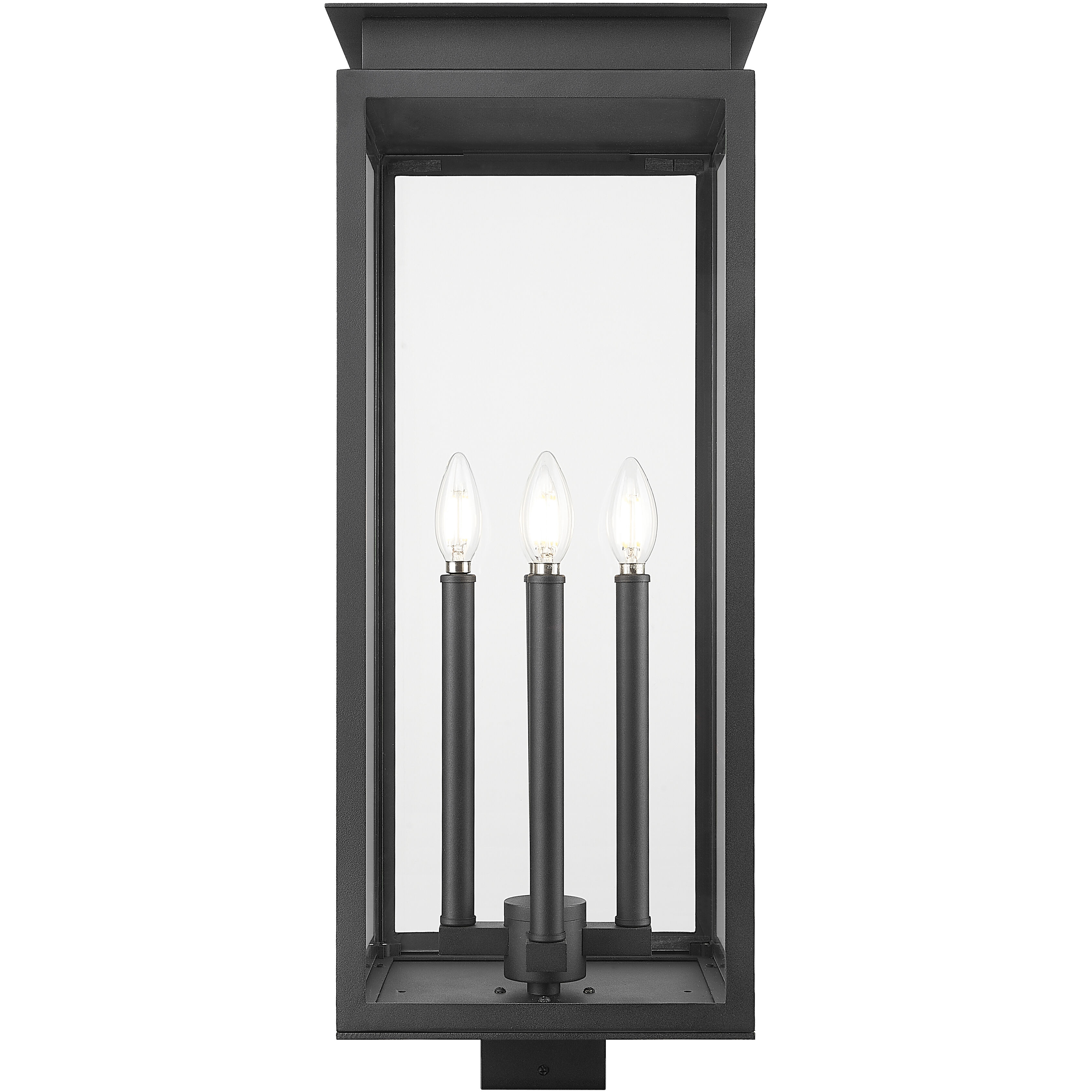 Nova 4 Light 26.75 inch Black Outdoor Post Mount Fixture