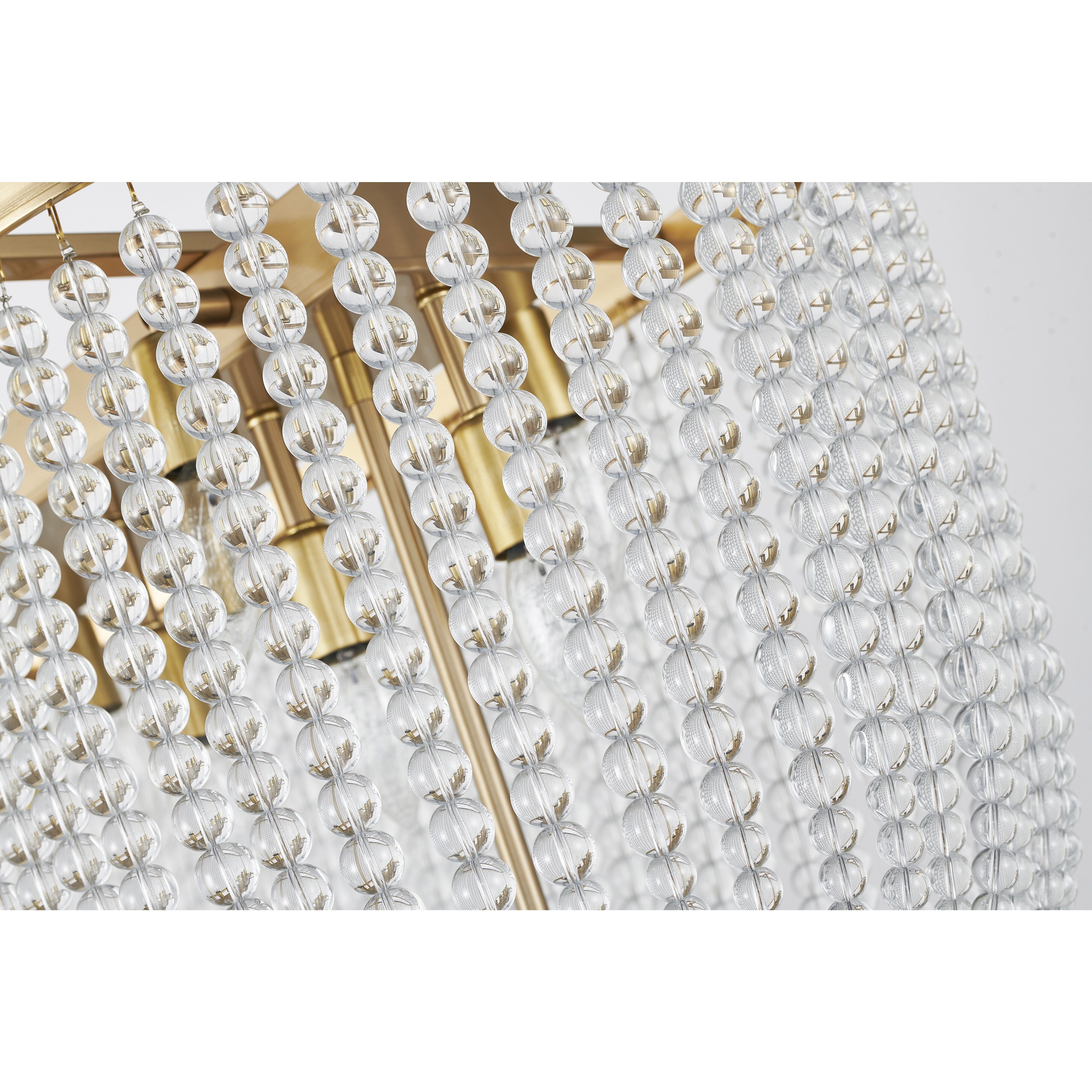 Canada LED 16 inch Gold Chandelier Ceiling Light in Satin Black