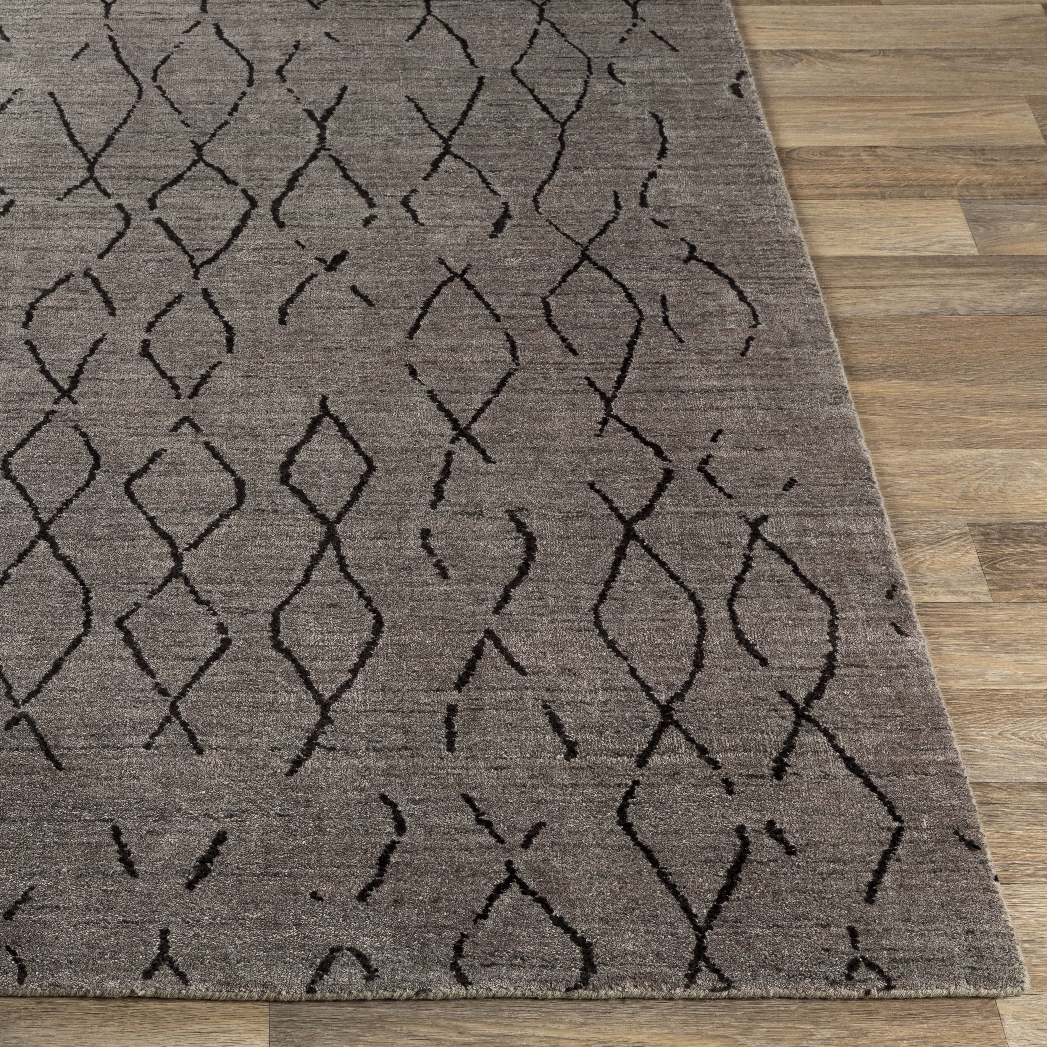 Pokhara 120 X 96 inch Gray Rug in 8 x 10, Rectangle